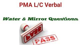 PMA Long Course | Verbal | Water and Mirror Images | Short tricks and Tips