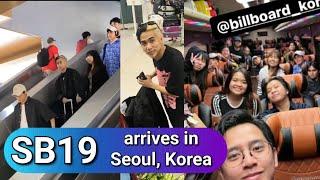 SB19 AND THEIR TEAM ARRIVE IN SEOUL, KOREA FOR BILLBOARD KOREA EVENT