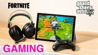 Surface Pro 7 Gaming Review | Fortnite, GTA 5, Civ 6 Benchmarks Can it Game? 10th Gen Intel Ice Lake