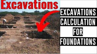 Excavation Calculation For foundations