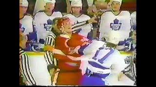 Wendel Clark vs Bob Probert Round 1 & Clark goes after Oates