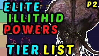 ELITE ILLITHID POWERS Tier List - It's ASTRAL TADPOLE TIME - BG3 Honour Mode Guide - Part 2