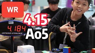 2 PLL Skips! 3.77, 3.73 Single, 4.64 3x3 Ao4R WR Yiheng Wang | 4.38 Ao12 WR/WB