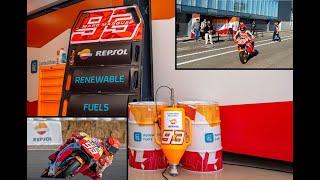 Marc Márquez tests the new Repsol biofuel for 2024 season (Jarama circuit, Spain)