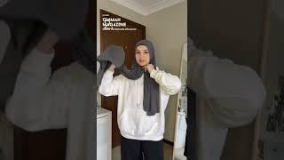 Hijab Tutorial | Hijab With Hoodies | Ummah Magazine #shorts #hijab #fashion #muslim