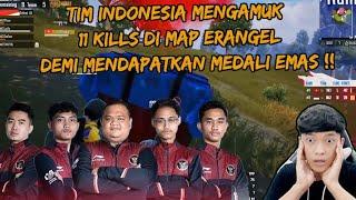 MENEGANGKAN !! MOMEN TIM INDONESIA MENGAMUK DI ERANGEL UNTUK MENDAPATKAN MEDALI EMAS - PUBG MOBILE