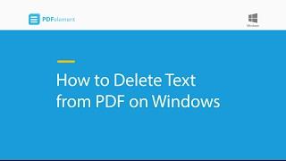 How to Delete Text from PDF on Windows