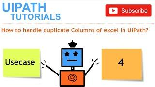 How to handle duplicate Columns of excel in UiPath