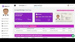 BEST ONLINE BANKING SCRIPT WITH NOTIFICATIONS AND TRANSFER CODES (COT, TAX, IMF)