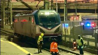 Evening Amtrak intrigue at New Haven Union Station. 1/11/24