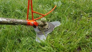 Make a nozzle for mowing tall and fallen grass