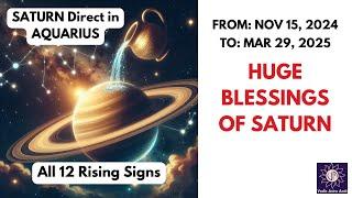 Saturn Direct in Aquarius (Remedies for All 12 signs)