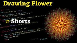 Drawing a Flower With Python!! (Turtle Module) #shorts #PythonTurtle