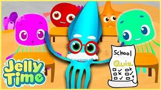 School Learning for Jelly and Shelly  | Jelly Time! | Jellyfish Animated Show for Kids