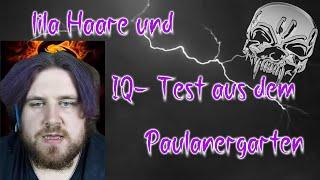 lila Haare ud IQ- Test aus dem Paulanergarten