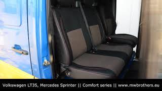 Volkswagen LT35, Mercedes Sprinter seat covers MW Brothers Leather interior Comfort