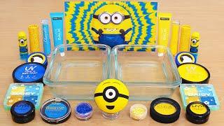 Minions Slime ASMR - Mixing Makeup Eyeshadow Into Slime ASMR