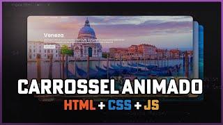 Aprenda a criar um CARROSSEL com CSS, HTML e JavaScript