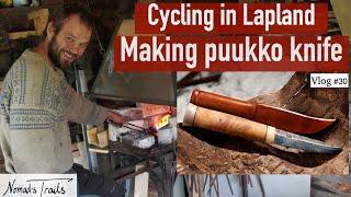 Puukko Knife Making - Traditional Crafts of Finland / VLOG 30 - Cycling around the world