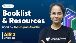My Booklist and Resources for UPSC CSE Preparation | AIR 2 Jagrati Awasthi