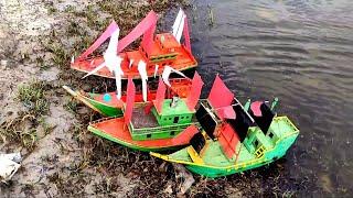 Review Mainan Kapal Layar, Speed Boads, RC Boat Di Turunkan Ke Air.