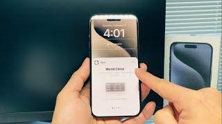 How to Display World Clock on iPhone Lock Screen