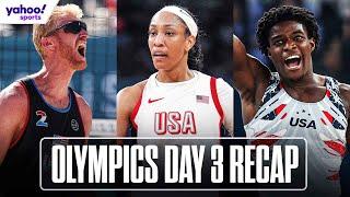 OLYMPICS - Day 3 recap: A'ja WILSON, Men's Gymnastics & Chase BUDINGER | Yahoo Sports