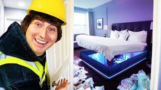 i asked youtubers if i can clean their room..