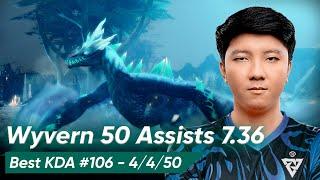 Whitemon WINTER WYVERN 7.36 SUPPORT 5 Pos | Dota 2 Pro Gameplay