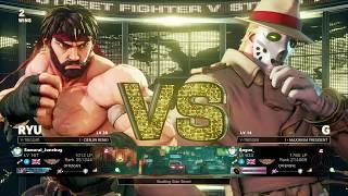 STREET FIGHTER V ARCADE EDITION JunebugSamurai (Ryu) vs Angus (G)
