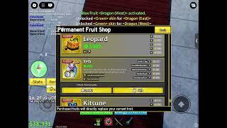 Buying 4 permanent fruits in Blox fruits