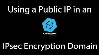 Using a Public IP as a part of an IPsec Encryption Domain