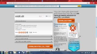 ntdll.dll download and fix