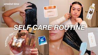 RELAXING SELF CARE DAY  | pamper routine, *everything* shower, hair & skincare, + more!