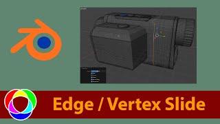 Edge Slide Vertex Slide Tool Explained - Blender Modeling Tutorial for Beginners