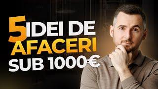 Cele mai BUNE IDEI DE AFACERI cu Investiții Minime! CUM SĂ FACI BANI FĂRĂ INVESTIȚII MARI?