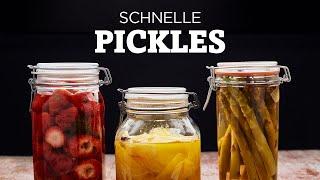 Gemüse einlegen schnell & einfach | komplettes Pickles Rezept