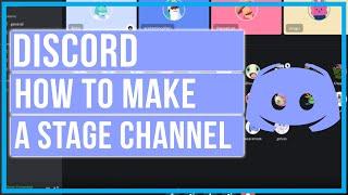 How To Make A Stage Channel On Discord - Full Tutorial