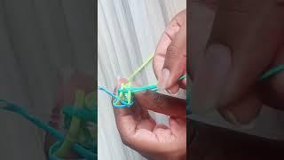 Twisted Boondoggle/Gimp Keychain | craft ideas | handmade products | rexlace keychain | diy crafts