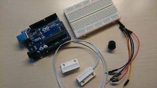 Arduino Tutorial: Magnetic contact switch (door sensor)