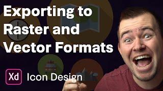 Exporting icons | Ep 30/30 [Icon Design in Adobe XD]