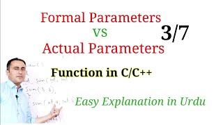 Actual and Formal Parameters in Function C++||Jamshed