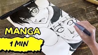 How to draw Manga in 1 minute?