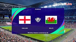 PES 2021 - England vs Wales - Friendly Match & Goals - Gameplay PC