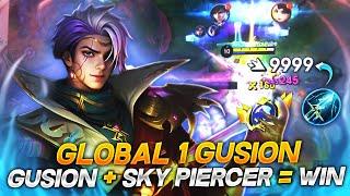 TOP 1 GLOBAL GUSION / GUSION + SKY PIERCER = WIN