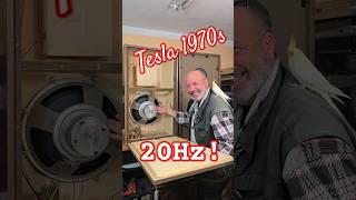 Vintage TESLA SPEAKER - EXTREME DEEP BASS SOUND 20 Hz