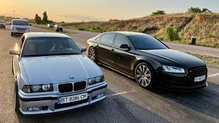 EIN GEWÖHNLICHER KERL auf einem BMW e36 turbo vs. Audi A8 st3, BMW 440 st2, Outlander 500 PS