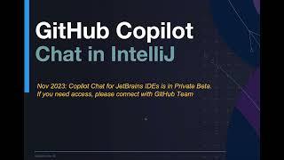 GitHub Copilot Chat for IntelliJ