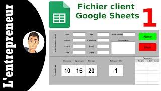 #1 Faire un fichier client sur Google Sheets