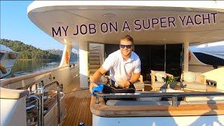 MORNING ROUTINE FOR A DECKHAND ON A LUXURY SUPER YACHT (Captain's Vlog 167)